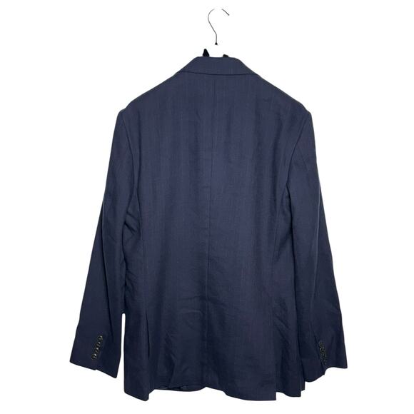 J. Crew Crosby Crosby Classic-Fit Suit Pinstripe Jacket Italian Wool 38S - Picture 3 of 10